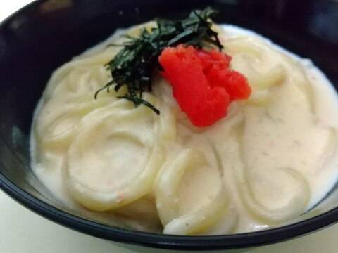 こっくり濃厚!!明太クリームうどん